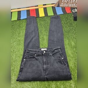 Everlane Womens Curvy Crop Jeans High Rise Size 30  Skinny Leg Slim Dark Wash